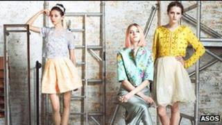 Models wearing fashions