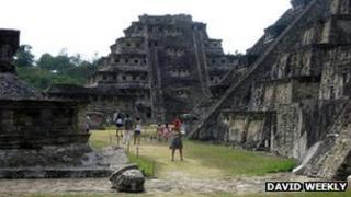 Tajin World Heritage site in Papantla, Mexico