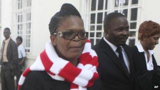 Beatrice Mtetwa outside court
