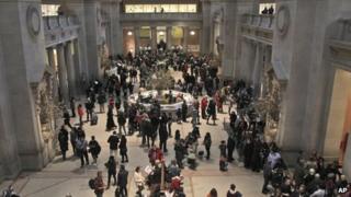 The main lobby of the Metropolitan Museum of Art in New York 19 March 2013