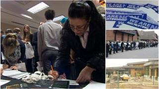 Recruitment day for the new Whiteley shopping development