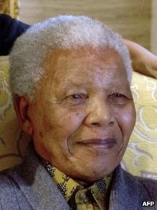 Nelson Mandela in Aug 2012