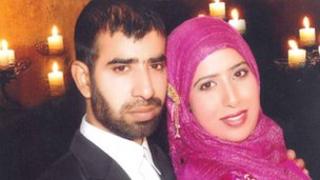 Azeem with wife Alia