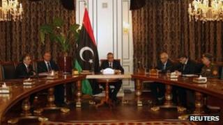 Libyan Prime Minister Ali Zeidan gives a news conference (31 March 2013)