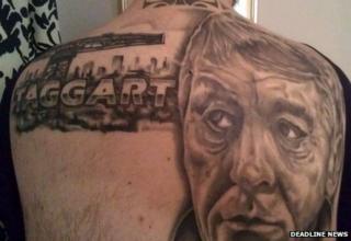 Taggart fan's tattoo