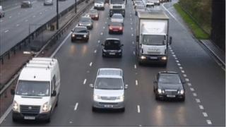 M4 traffic near the Brynglas tunnels