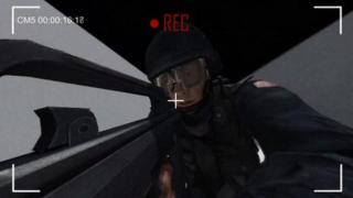 A still from the Glorious Mission computer game