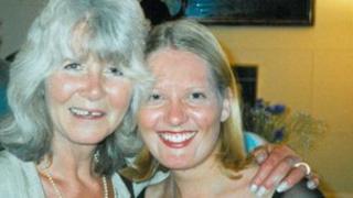 Author Jilly Cooper (l) and Joanne Gayford