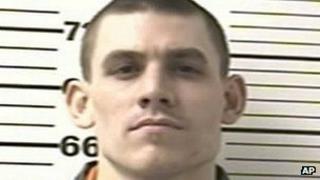 This undated file photo provided by the Colorado Department of Corrections shows paroled inmate Evan Spencer Ebel