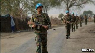 Indian Unmiss solider in Jonglei
