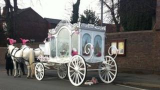 Funeral cortege for Imie Harrison
