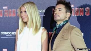 Gwyneth Paltrow and Robert Downey Jr
