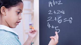 Girl doing maths