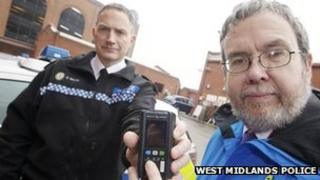 Ch Insp Darren Walsh and West Midlands Police and Crime Commissioner Bob Jones