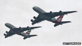 Airbus A380 planes
