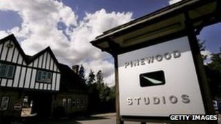 Exterior of Pinewood studio