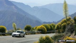 car on road