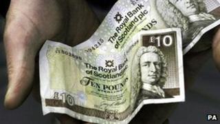 Royal Bank of Scotland £10 note