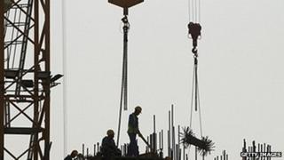 Construction workers in the capital Manama