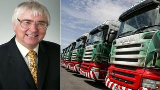 Bob Russell and Eddie Stobart vehicles