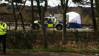Scene of where the body was found