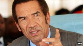 File photo of Ian Khama (26 March 2013)