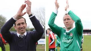 Justin Edinburgh ac Andy Morrell