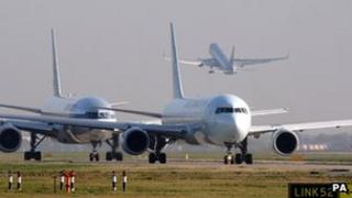 Planes at Heathrow
