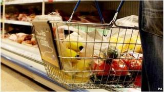 A shopping basket