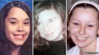 Gina DeJesus, Michelle Knight (WOIO / CBS imgae) and Amanda Berry