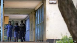 Medical students at the Mathari Mental Hospital in Kenya's capital, Nairobi, on 13 May 2013