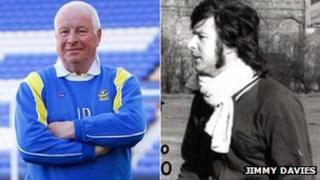 Jimmy Davies in 2013 and early 1970s