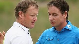 Jamie Donaldson and Brett Rumford