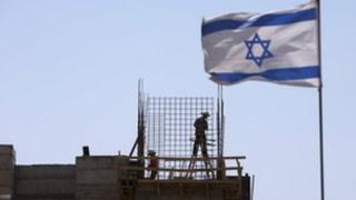 Construction site at a Jewish settlement