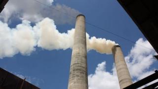 Chimney in Mejico, Cuba, in May 2013