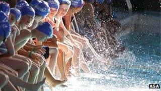 School swimming lesson