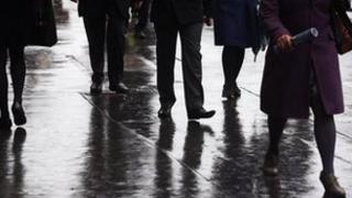 People walking