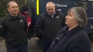 Vanessa Glover with RNLI team