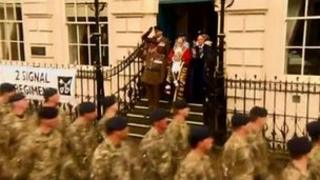 The parade in York