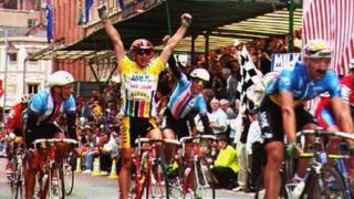 Chris Lillywhite winning the last Milk Race in 1993.
