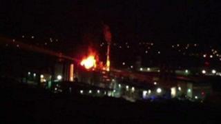 Fire at Egger's Hexham plant