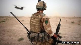 British soldier in Afghanistan