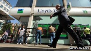 A branch of Lloyds Banking Group on Oxford street in central London
