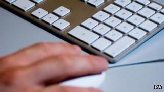 Computer keyboard and mouse