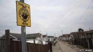 Sign marking out Neighbourhood Watch area