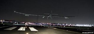 Solar Impulse plane arrives in St Louis