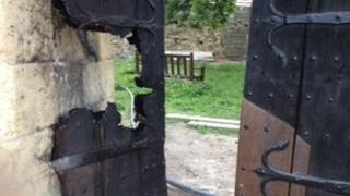 Lincoln Castle door