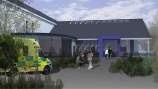 Artist's impression of Llangollen health centre