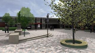 Artist's impression of the design for the square
