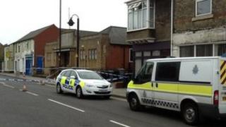 Police cordon at Nick Boles' office
